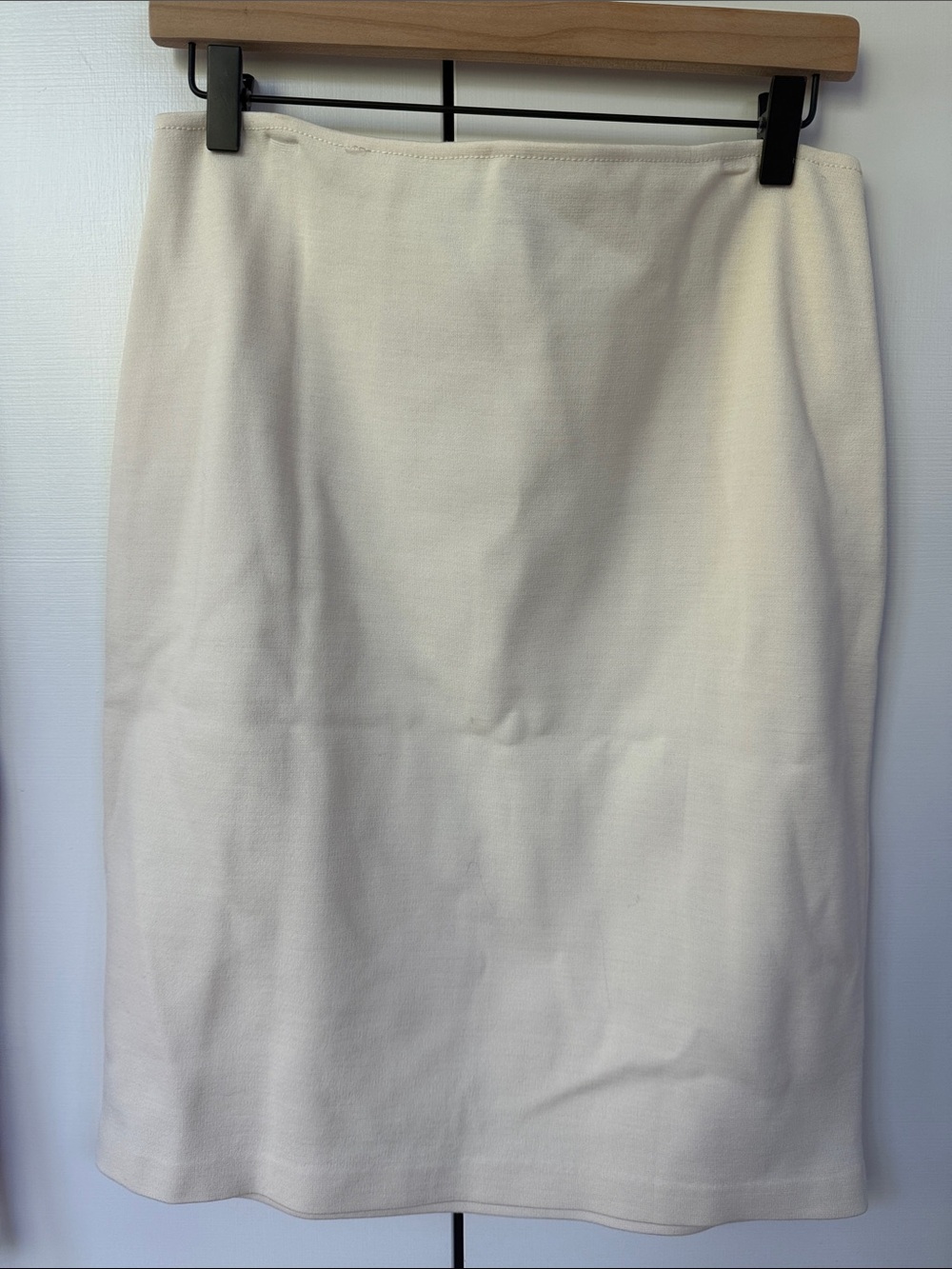 St. John Cream Pencil Skirt